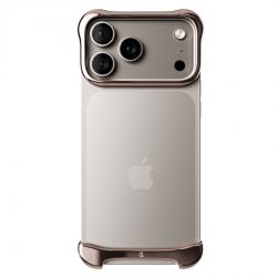 Protectie din aluminiu Arc Pulse compatibila cu iPhone 17 Pro, Rose Bronze