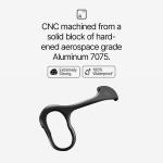 Protectie din aluminiu Arc Pulse compatibila cu iPhone 16, Negru 5 - lerato.ro