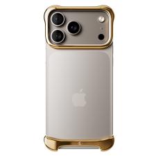 Huse si carcase iPhone 18 Pro Max, Protectie din aluminiu Arc Pulse compatibila cu iPhone 18 Pro Max, Gold, lerato.ro