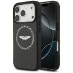Carcasa Aston Martin HC Kevlar Counter Design cu MagSafe compatibila cu iPhone 17 Pro, Negru 4 - lerato.ro