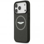 Carcasa Aston Martin HC Kevlar Counter Design cu MagSafe compatibila cu iPhone 17 Pro, Negru 3 - lerato.ro
