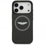 Carcasa Aston Martin HC Kevlar Counter Design cu MagSafe compatibila cu iPhone 17 Pro, Negru 2 - lerato.ro