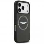 Carcasa Aston Martin HC Kevlar Counter Design cu MagSafe compatibila cu iPhone 17 Pro, Negru 5 - lerato.ro