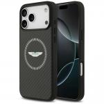 Carcasa Aston Martin HC Kevlar Counter Design cu MagSafe compatibila cu iPhone 17 Pro Max, Negru 4 - lerato.ro