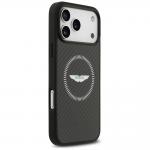 Carcasa Aston Martin HC Kevlar Counter Design cu MagSafe compatibila cu iPhone 17 Pro Max, Negru 5 - lerato.ro