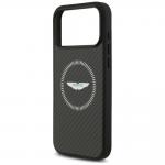 Carcasa Aston Martin HC Kevlar Counter Design cu MagSafe compatibila cu iPhone 17 Pro Max, Negru 7 - lerato.ro