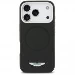 Carcasa Aston Martin HC FW Logo cu MagSafe compatibila cu iPhone 17 Pro, Negru 2 - lerato.ro