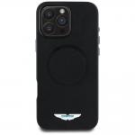 Carcasa Aston Martin HC FW Logo cu MagSafe compatibila cu iPhone 16 Pro, Negru 2 - lerato.ro