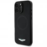 Carcasa Aston Martin HC FW Logo cu MagSafe compatibila cu iPhone 16 Pro Max, Negru 3 - lerato.ro