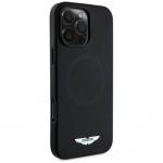 Carcasa Aston Martin HC FW Logo cu MagSafe compatibila cu iPhone 16 Pro Max, Negru 5 - lerato.ro