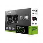 Placa video ASUS Dual GeForce RTX 5060 cu 8 GB GDDR& 128-bit, 7680 x 4320 pixeli, PCI Express x8 5.0, Negru 8 - lerato.ro
