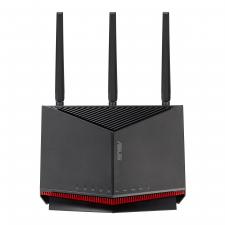 Router Gaming ASUS RT-BE86U, BE6800, Dual-Band, Quad-Core 2.6GHz CPU, 256MB/1GB Flash/RAM, 4K-QAM, MLO, 10G port, 2.5G quad-port, AiProtection Pro, AiMesh, Negru