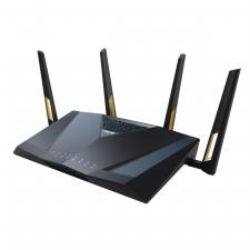 Router Gaming ASUS RT-AX88U Pro, AX6000, Dual-Band, Quad-Core 2GHz CPU, 256MB/1GB Flash/RAM, 2.5G dual-port, AiProtection Pro, Adaptive QoS, VPN Fusion, WPA3, AiMesh, Negru