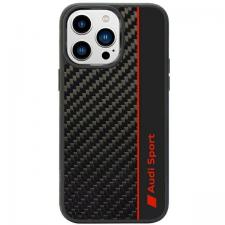 Carcasa Audi Carbon Fiber Stripe compatibila cu iPhone 14 Pro Max, Negru