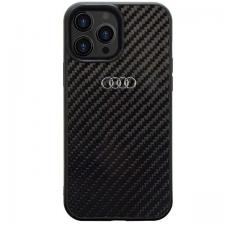 Carcasa Audi Carbon Fiber compatibila cu iPhone 14 Pro, Negru