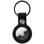 Husa de protectie Audi Synthetic Leather compatibila cu Apple AirTag, Negru 2 - lerato.ro