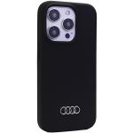 Carcasa Audi Silicone compatibila cu iPhone 15 Pro, Negru 3 - lerato.ro