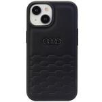 Carcasa Audi GT Synthetic Leather compatibila cu iPhone 13 / 14 / 15, Negru 2 - lerato.ro