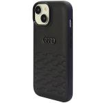 Carcasa Audi GT Synthetic Leather compatibila cu iPhone 13 / 14 / 15, Negru 4 - lerato.ro