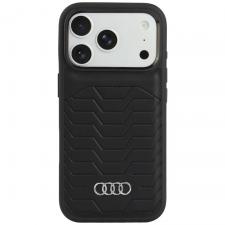 Husa Audi GT Synthetic Leather cu MagSafe compatibila cu iPhone 18 Pro / 17 Pro, Negru