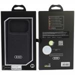 Husa Audi GT Synthetic Leather cu MagSafe compatibila cu iPhone 18 Pro / 17 Pro, Negru 5 - lerato.ro