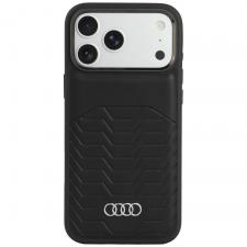 Husa Audi GT Synthetic Leather cu MagSafe compatibila cu iPhone 18 Pro Max / 17 Pro Max, Negru