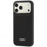 Husa Audi GT Synthetic Leather cu MagSafe compatibila cu iPhone 18 Pro Max / 17 Pro Max, Negru 4 - lerato.ro