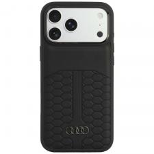 Husa Audi Leather Case cu MagSafe compatibila cu iPhone 18 Pro Max / 17 Pro Max, Negru