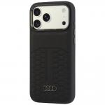 Husa Audi Leather Case cu MagSafe compatibila cu iPhone 18 Pro Max / 17 Pro Max, Negru 4 - lerato.ro