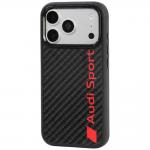 Husa Audi R8 Carbon Fiber cu MagSafe compatibila cu iPhone 18 Pro / 17 Pro, Negru 3 - lerato.ro