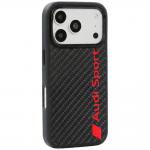 Husa Audi R8 Carbon Fiber cu MagSafe compatibila cu iPhone 18 Pro / 17 Pro, Negru 4 - lerato.ro