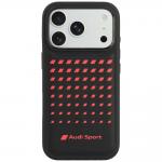 Husa Audi Sport Synthetic Leather cu MagSafe compatibila cu iPhone 18 Pro / 17 Pro, Negru 2 - lerato.ro