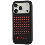 Husa Audi Sport Synthetic Leather cu MagSafe compatibila cu iPhone 18 Pro / 17 Pro, Negru 4 - lerato.ro