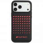 Husa Audi Sport Synthetic Leather cu MagSafe compatibila cu iPhone 18 Pro Max / 17 Pro Max, Negru 2 - lerato.ro