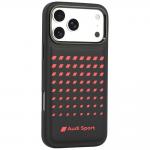 Husa Audi Sport Synthetic Leather cu MagSafe compatibila cu iPhone 18 Pro Max / 17 Pro Max, Negru 3 - lerato.ro