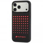 Husa Audi Sport Synthetic Leather cu MagSafe compatibila cu iPhone 18 Pro Max / 17 Pro Max, Negru 4 - lerato.ro
