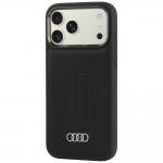 Husa Audi Synthetic Leather cu MagSafe compatibila cu iPhone 18 Pro Max / 17 Pro Max, Negru 4 - lerato.ro