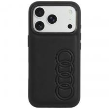 Husa Audi TT Synthetic Leather cu MagSafe compatibila cu iPhone 18 Pro / 17 Pro, Negru