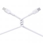 Cablu pentru incarcare si transfer date Aukey CB-NCC2, USB-C/USB-C, 60W, 1.8m, Alb 4 - lerato.ro