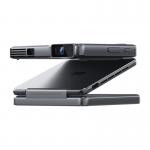 Mini videoproiector portabil Aurzen Zip, DLP, Rezolutie video 720p, 100 ANSI, 5000mAh, Boxe integrate, Unghi reglabil, Gri 3 - lerato.ro