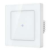 Intrerupator de perete tactil Avatto TS20-EU-W1, 10A, Wi-Fi, Tuya, Smart Life, Google Home, Alexa, Alb