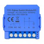 Comutator Smart Avatto ZWSM16-DC-1, ZigBee, 1 canal cu contact DC fata tensiune, 5A, WiFi, Albastru 2 - lerato.ro