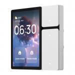 Panou de control Smart Avatto T6EP, Ecran tactil, 3 butoane personalizabile, Functie de alarma / Detectare gaz si inundatie, Control lumina, Afisare ora / vreme / informatii despre senzorii conectati, WiFI, Alb 2 - lerato.ro