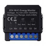 Contor de energie Smart Avatto WPM16-2, Bidirectional, Compatibil cu Tuya Smart, Negru 2 - lerato.ro
