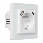 Priza Smart Sonoff Avatto WOT20-FR, Tip FR, Control vocal, Sarcina maxima 3200W, 16A, Compatibila Smart Life / Tuya Smart, 1x USB-A, 1x USB-C, WiFi, Alb 5 - lerato.ro