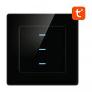 Intrerupator Smart Avatto N-TS10-B3, 800W, 10A, 3 canale, WiFi, Tuya, Negru