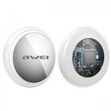 Dispozitiv anti pierdere AWEI P50 compativil cu Apple Find My, CR2032, Autonomie maxima 12 luni, Bluetooth, Alb