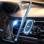 Suport auto magnetic AWEI X21, Grille Mount, Ajustabil, Negru 4 - lerato.ro
