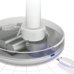 Ventilator pentru birou AWEI F29, 4W, Autonomie 15h, USB-C, Negru 4 - lerato.ro