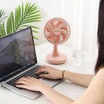 Ventilator pentru birou AWEI F29, 4W, Autonomie 15h, USB-C, Negru 8 - lerato.ro